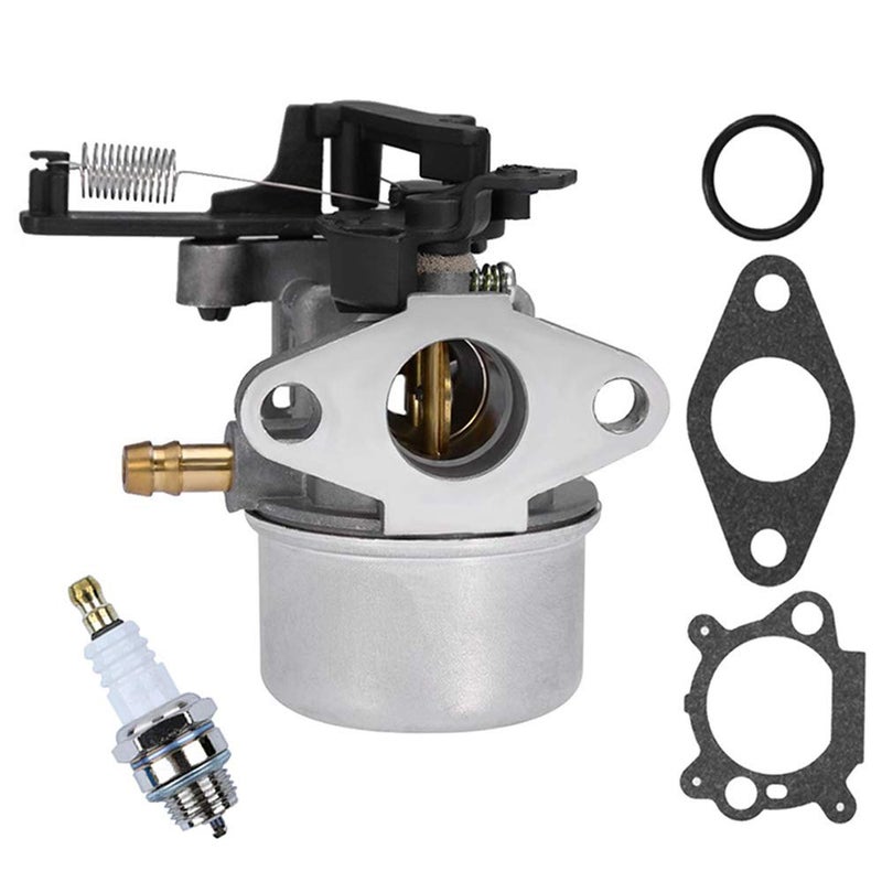 LIYYOO 594287 Carburetor Carb with Spark Plug Gaskets Kit for Briggs & Etratton 799248 594287 Fit 111000 121000 11P000 12Q000 Thermostat Choke Engine Parts, By LIYYOO - Image 1